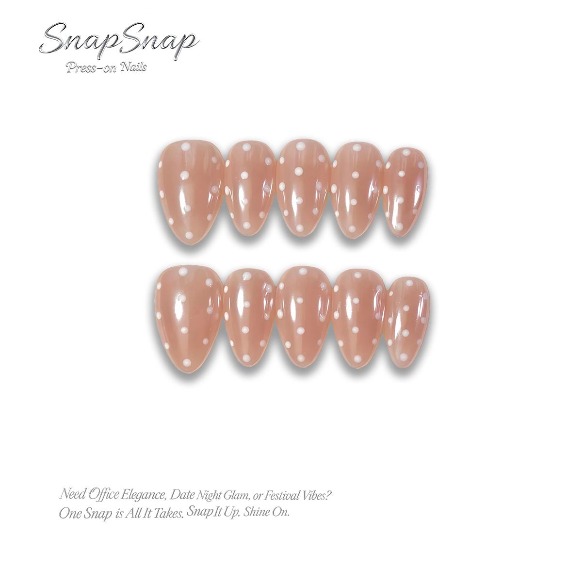 ‘Soft Pink & Milky Dots’