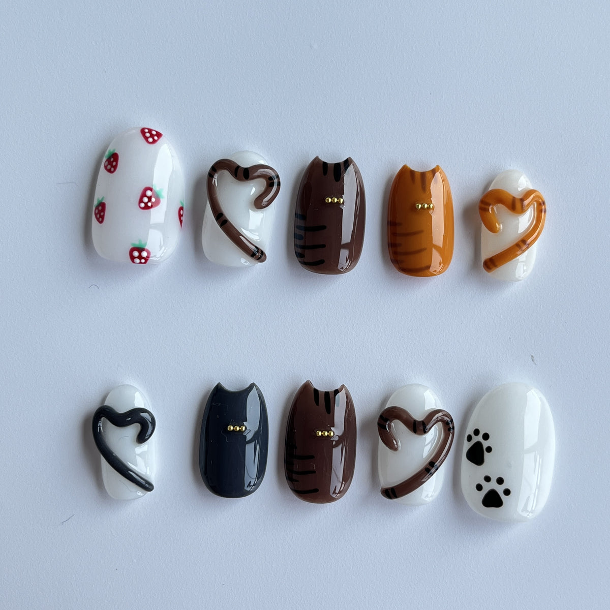 Espresso Love short almond press-on nails - view 2
