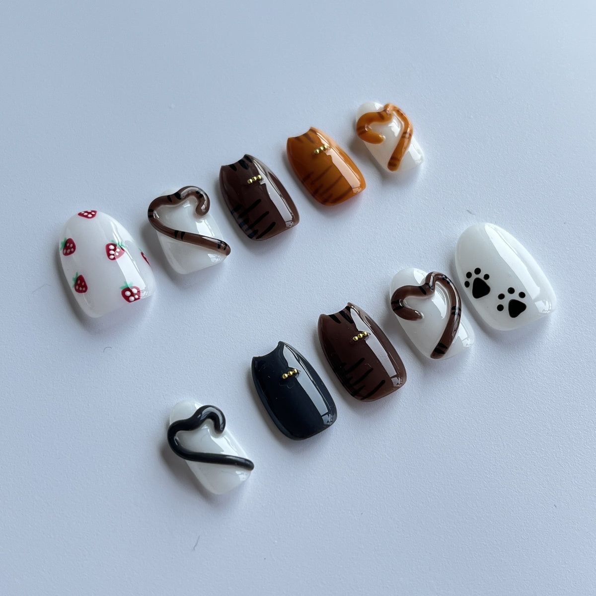 Espresso Love short almond press-on nails - view 3