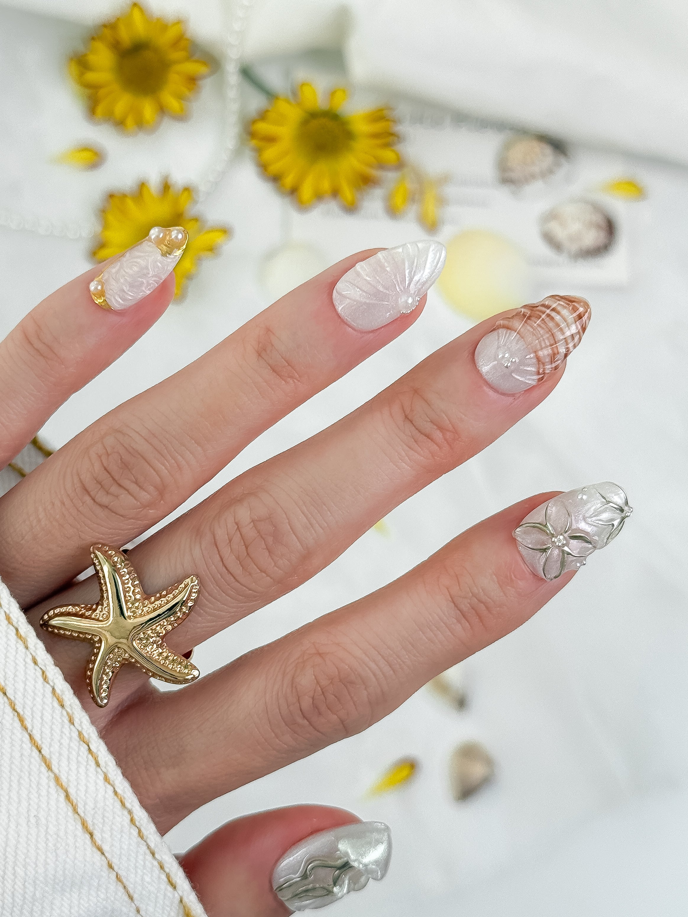 Pearl Shore press-on nails lifestyle