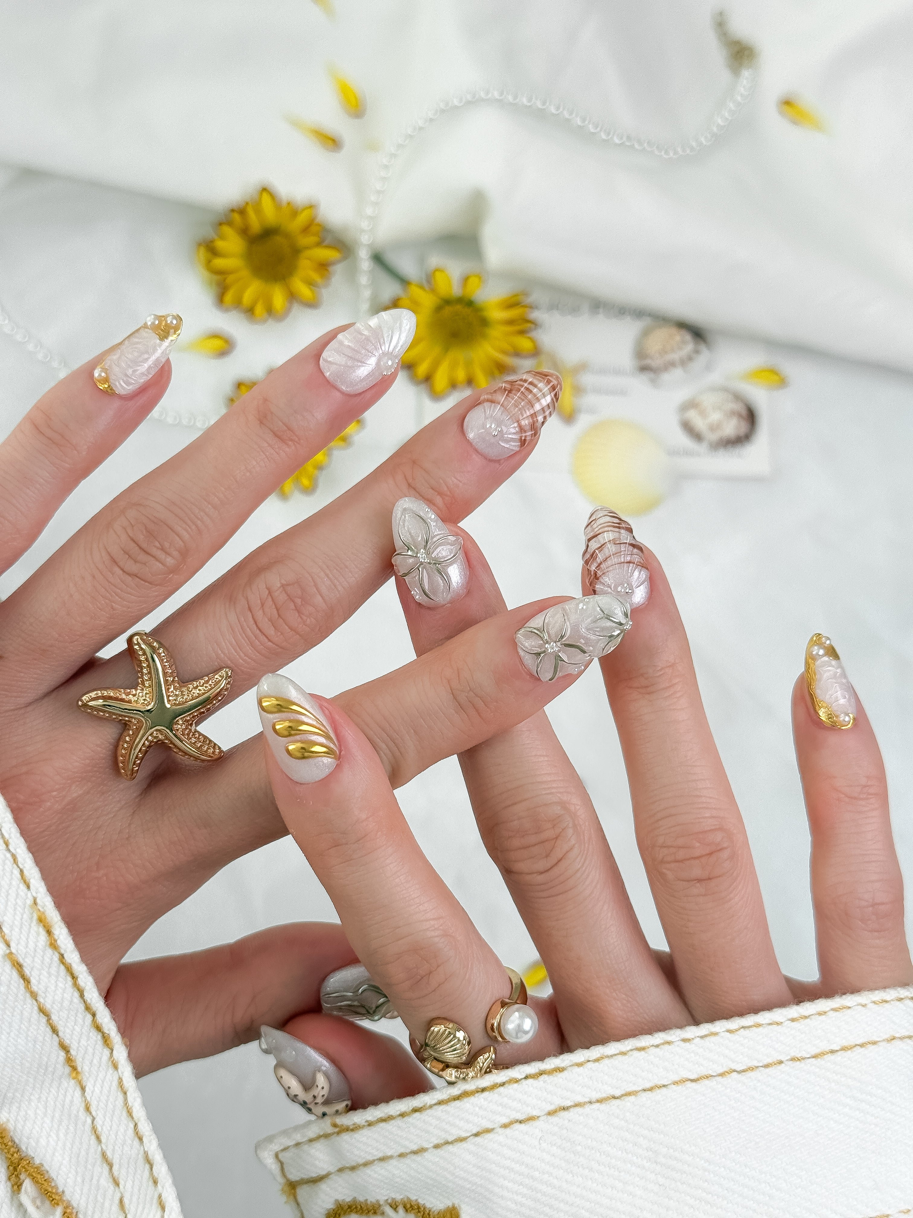 Pearl Shore press-on nails lifestyle 3