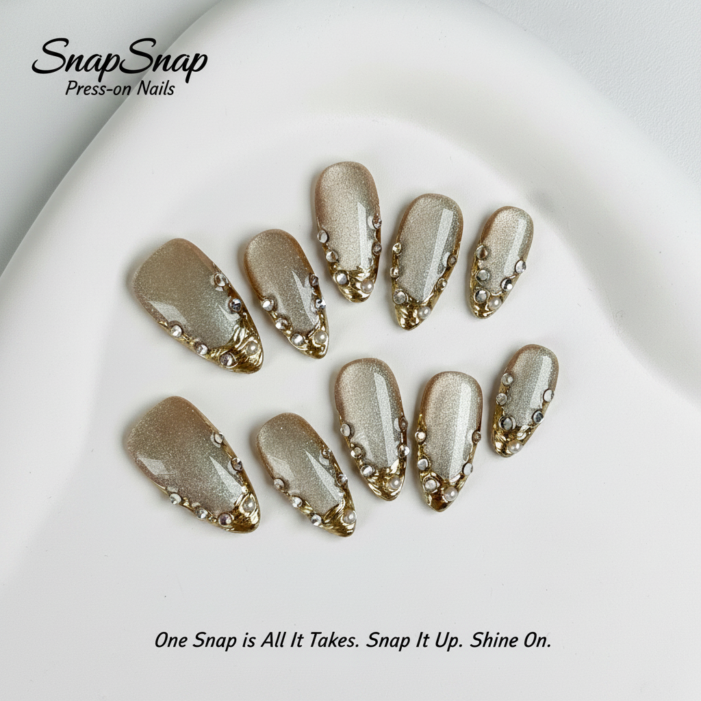 Gilded Empress press-on nails cover photo